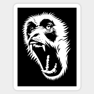 Screaming monkey Sticker